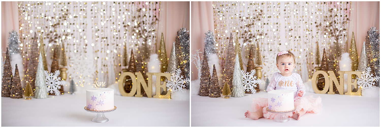Cake Smash Photography Hyde Park | Winter Wonderland Cake Smash
