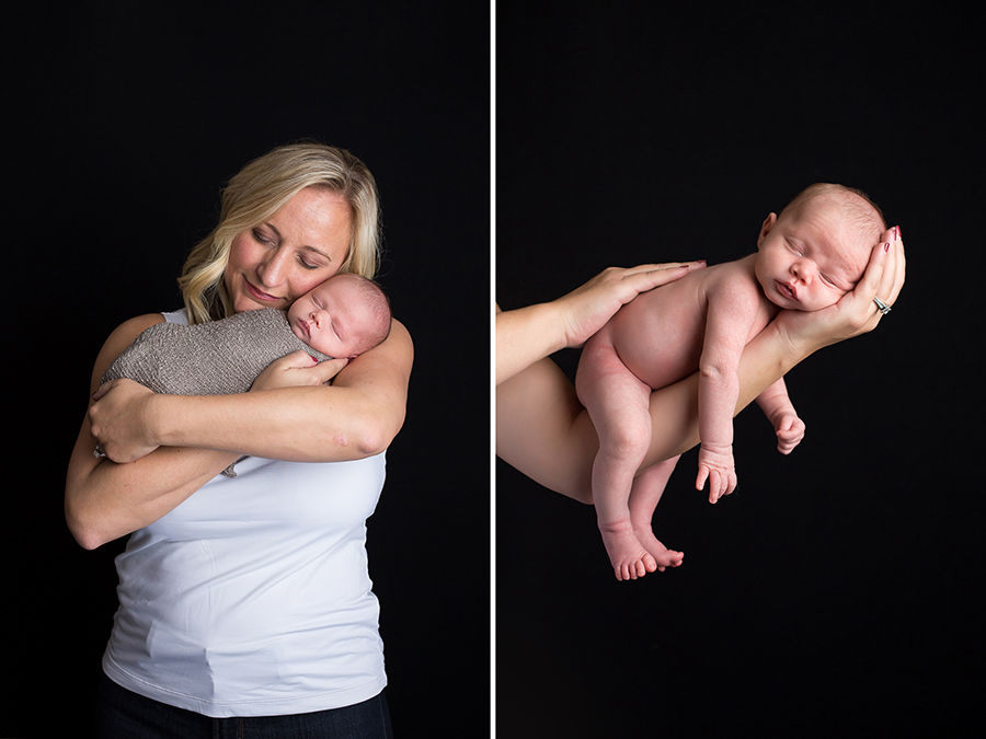 Mother holding newborn