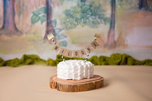 Cake with white frosting